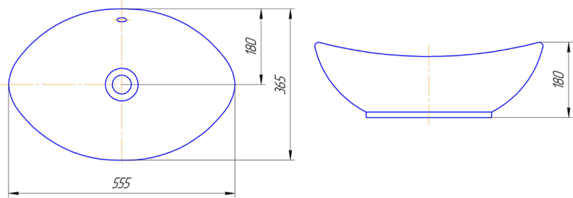 Раковина Kirovit Гамма 56 4620008198989 белая УТ-00008368 купить в ...