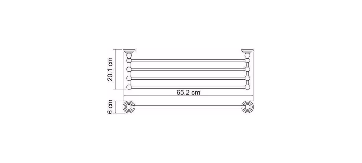 Полка для полотенец WasserKraft Ammer, 7011