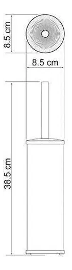 Щётка для унитаза WasserKraft 1097, напольная, темная бронза