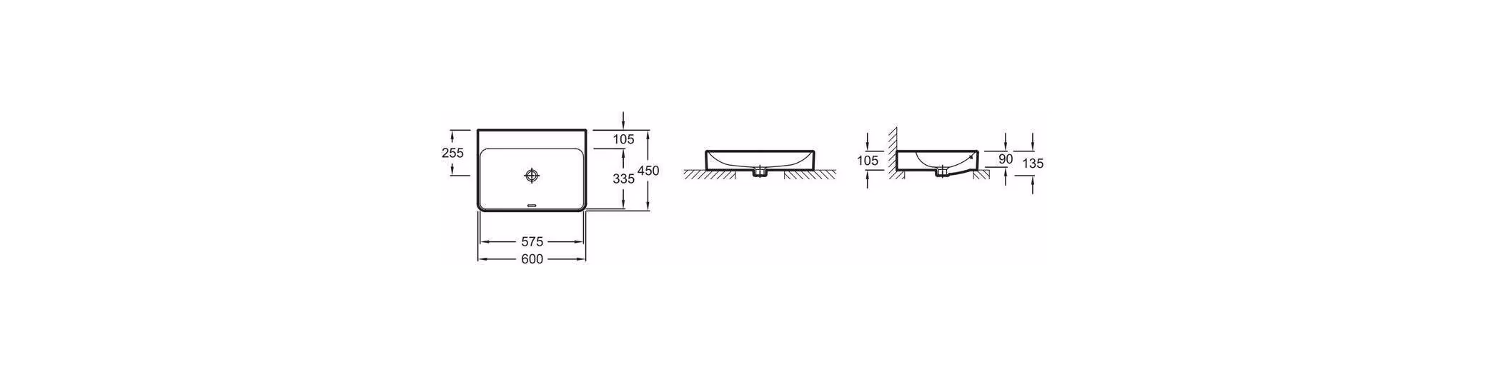Умывальник Jacob Delafon Vox 60х45, EVD112-00, белый