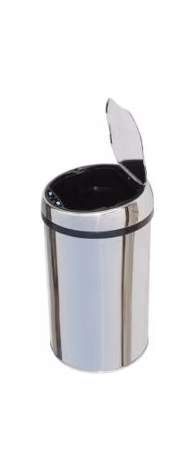 Ведро BISK ZYS-09L, хром сенсор, с внутренним контейнером, 9л