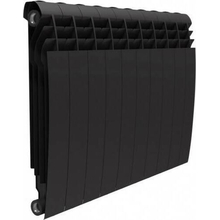 Радиатор биметаллический Royal Thermo BiLiner 500 10 секций, noir sable, черный