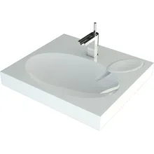 Раковина Andrea Comfort 60-55, над стиральной машиной