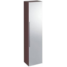 Высокий шкафчик с зеркалом Keramag iCon 840151000, 360*1500*292, бургундия, глянец