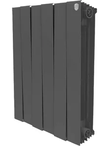 Радиатор биметаллический Royal Thermo Piano Forte 500, Noir Sable, 6 секций