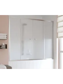 Шторка на ванну Vegas Glass Z2V 0170 08 10 профиль глянцевый хром, стекло сатин