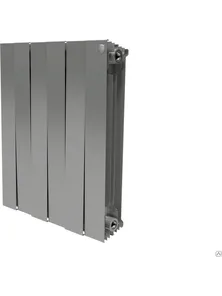 Радиатор биметаллический Royal Thermo Piano Forte 500 silver satin 6 секций, серебро