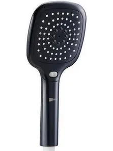 Лейка душевая LEMARK LM1013Black квадратная 3-функциональная 110*253 мм, черный, блистер