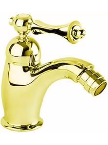 Смеситель на биде Cezares MARGOT, MARGOT-BSM1-03/24-M, однорычажный c донным клапаном золото