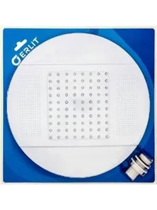 Душ верхний Erlit БЛИСТЕР, 911088101, 250 мм с подсветкой белый