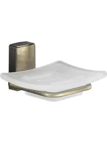 Мыльница WasserKraft Exter 5229 стекло, светлая бронза