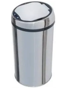 Ведро BISK ZYS-09L, хром сенсор, с внутренним контейнером, 9л