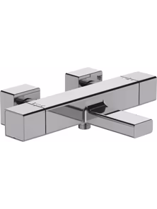 Смеситель Jacob Delafon Strayt, E9127-CP, для ванны и душа термостатический, хром