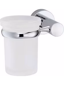 Стакан, подстаканник одинарный WasserKraft Donau 9428, хром, блистер