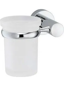 Стакан, подстаканник одинарный WasserKraft Donau 9428, хром, блистер