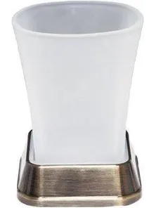 Стакан WasserKraft Exter 5528, настольный, матовое стекло, светлая бронза