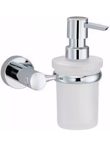 Дозатор для жидкого мыла WasserKraft Donau 9499, матовое стекло, хром