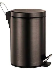 Ведро для мусора WasserKraft 655, 5 л, тёмная бронза
