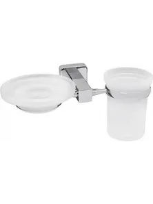 Держатель стакана и мыльницы WasserKraft Lippe 6526, хром