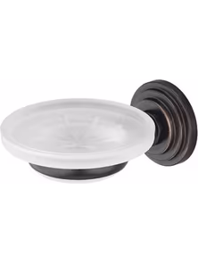 Мыльница WasserKraft Isar, 7329, стекло, тёмная бронза