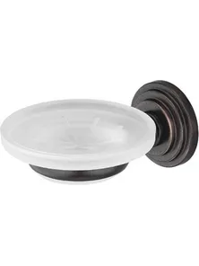 Мыльница WasserKraft Isar, 7329, стекло, тёмная бронза