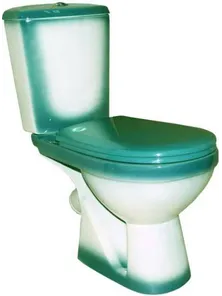 Унитаз-компакт ROSA Соло зелёный декорированный