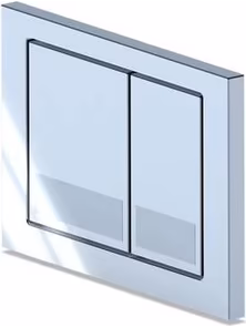 Клавиша для системы скрытой установки унитаза Ани Пласт WP1210, глянцевый хром, квадрат