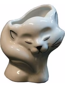Стакан под зубные щетки "Кошка", фарфор, Киров