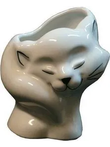 Стакан под зубные щетки "Кошка", фарфор, Киров