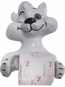 Держатель бумаги "Кот-хулиган", фарфор, Киров