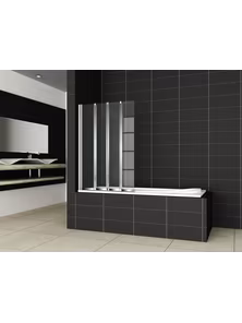 Шторка для ванной Cezares PRATICO-V-4-100/140-P-Cr, правая, матовое стекло