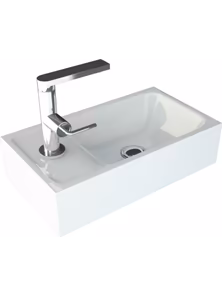 Раковина Andrea Sky 400, литьевой мрамор