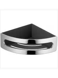 Угловая корзинка для губки KEUCO Elegance New, хром/антрацит