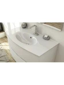 Раковина из искусственного мрамора Cezares DALILA 50195, 101x52 Bianco