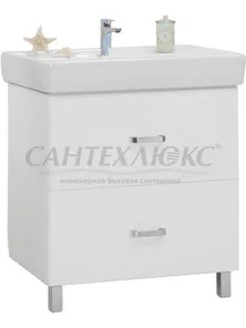 Тумба-умывальник "Америна 80 Н", белая, 1A169401AM010, Акватон