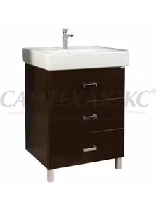 Тумба-умывальник "Америна 80" темно коричневая, 1377-1.103, 1A137701AM430, Акватон
