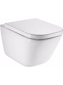 Подвесной унитаз Gap Rimless с крышкой-сиденьем, с функцией микролифт, Roca