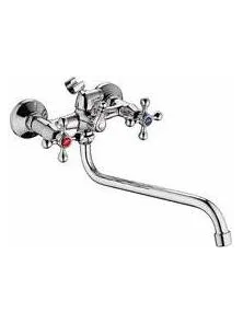 Смеситель для ванны l2108 металлокерамика, длинный нос, латунь, Ledeme