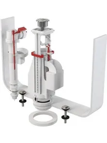 Арматура для сливного бачка, 1/2" двойная кнопка, нижняя подводка, пластмассовый клапан, Чехия, sa08 as, Alcaplast