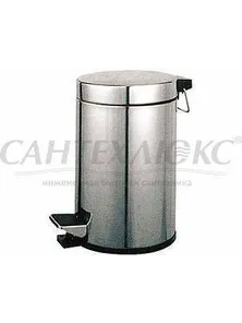 Ведро для мусора, 5л, нержавеющая сталь, Н102, Ledeme