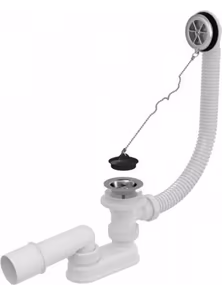 Сифон для ванны, хромированный, A501, Alcaplast