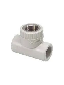 Тройник с металлической внутренней резьбой, 20*1/2"*20 мм, STKI02020X, Ekoplastik