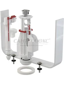 Арматура для сливного бачка, 1/2" двойная кнопка, нижняя подводка, Чехия, sa08s, Alcaplast