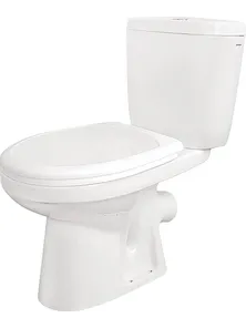 Унитаз-компакт "Анимо" косой выпуск, 2-режима, дюропласт, металлический крепеж, W909001-4, Santek