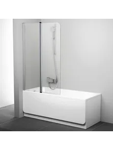 Шторка на ванну Ravak CVS2-100 L Transparent, профиль блестящий