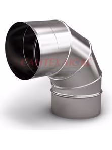 Отвод дымохода ф160, нержавеющая сталь, Sinikon