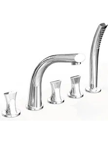 Смеситель для ванны из пяти элементов "Фламинго" Chrome, RADOMIR