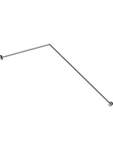 Карниз Г-образный (1800x800 мм) для шторки на прямоугольную ванну, RADOMIR