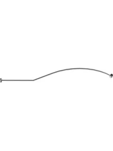 Карниз Chrome для шторки на ванну "Миранда", RADOMIR