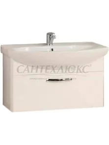 Тумба-умывальник "Ария 80", белая, 1417-1, 1A141701AA010, Акватон